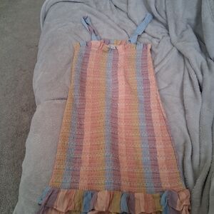 American Eagle Outfitters Pastel Striped Mini Dress